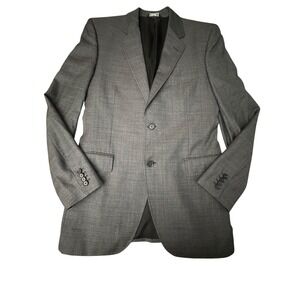 Dolce & Gabbana Mens Gray Striped‎ Suit Jacket Button Blazer 50R US 40 #HGR
